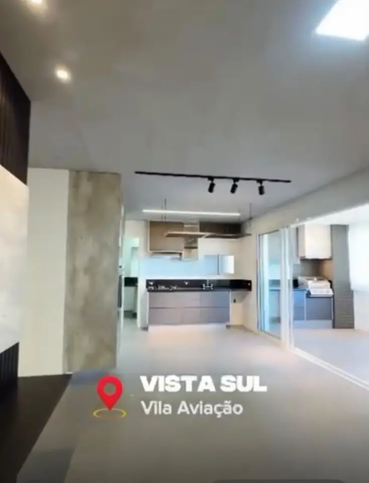 Cozinha integrada — apartamento no Edifício Vista Sul